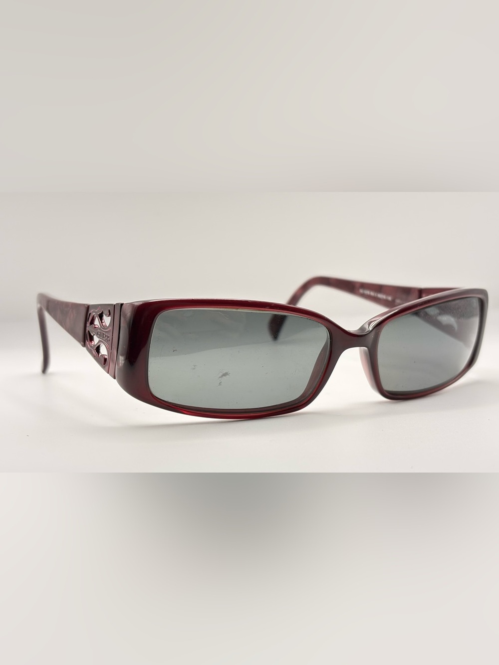 Guess GU6378 Purple Burgundy Oval Sunglasses Frames Only